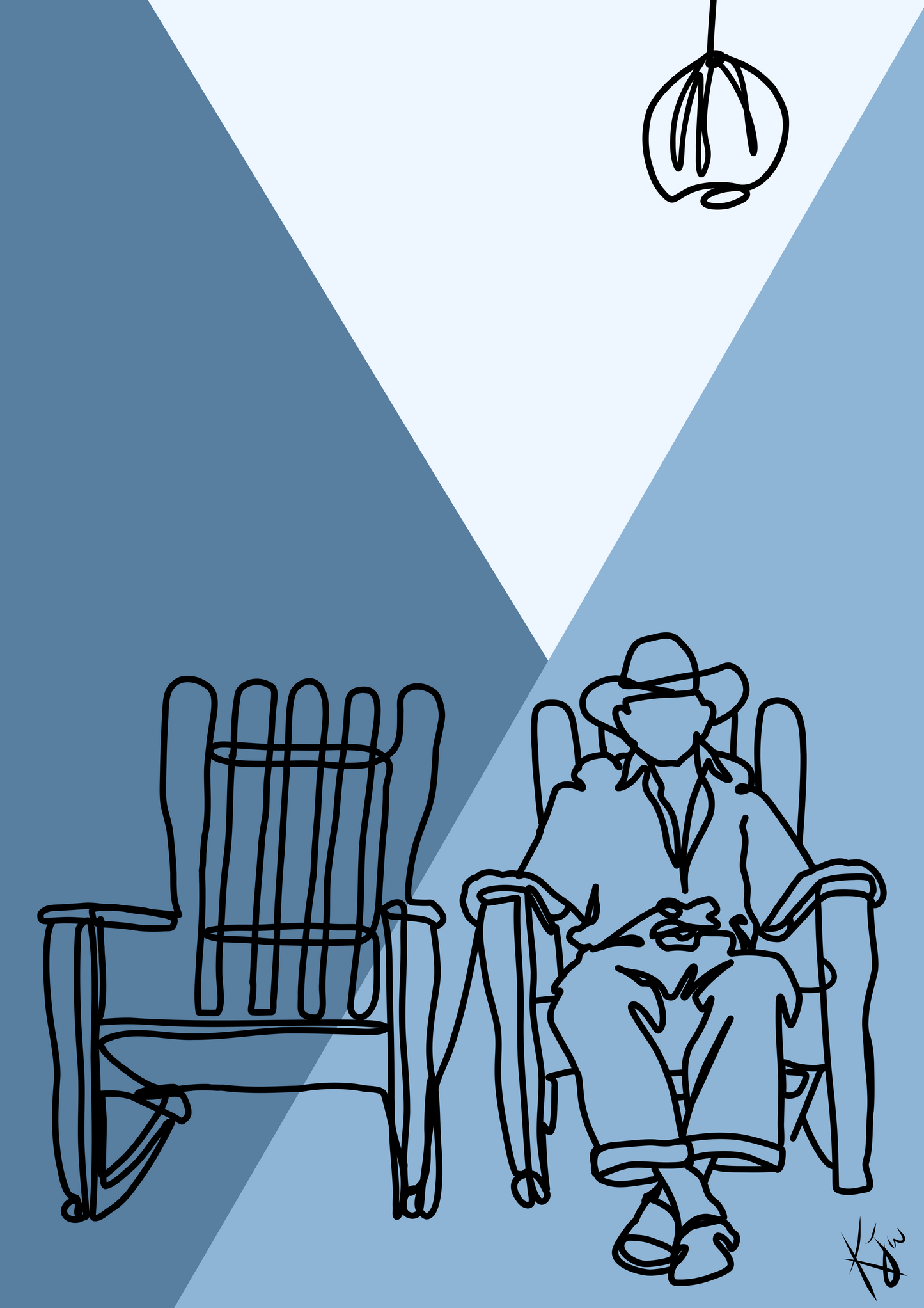 The Empty Chair Digital Print